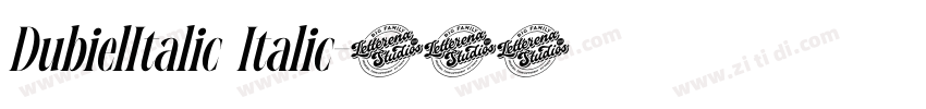 DubielItalic Italic字体转换